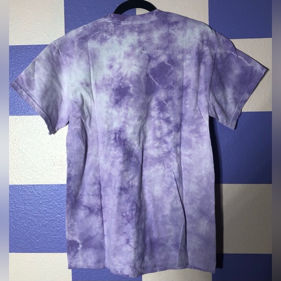 NWT Knitswell Urban Outfitters Impressionism Water Lilies Purple Tie-Dye Tee - Picture 3 of 4